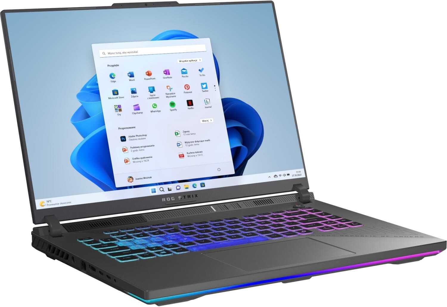 Laptop gaming Asus ROG Strix G16 G614PR, 16" 165Hz, Ryzen 9 64GB 2TB SSD, RTX 5070 Ti, i zi