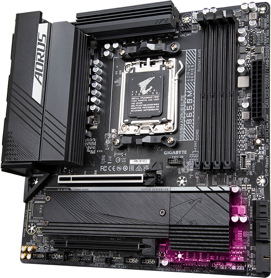 Pllakë amë Gigabyte B650M AORUS ELITE, socket AM5, DDR5, mATX