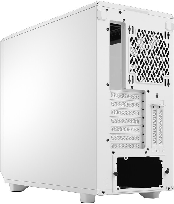 Kasë kompjuteri Fractal Design Meshify 2, me panel anësor transparent, e bardhë / zezë