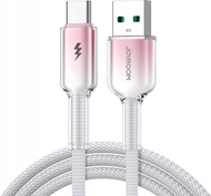 Kabllo USB Joyroom S A42 Crystal Clear, USB A në USB C, 3A, 1.2m, e bardhë