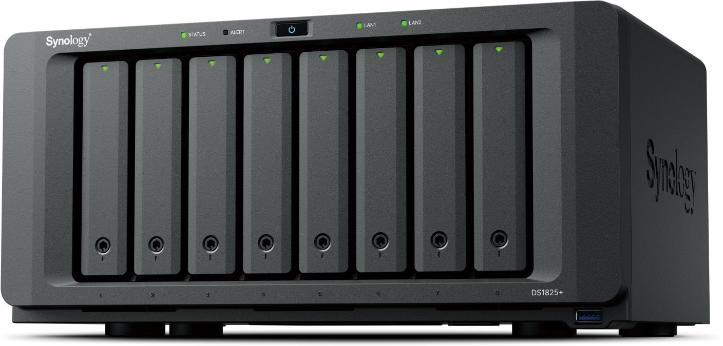 Server NAS Synology DiskStation DS1825+, Ryzen Embedded V1500B, 8GB DDR4, i zi
