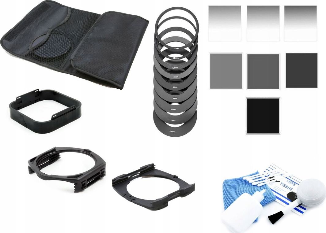 Set për lente Massa COKIN, filterë ND 49 mm + mbajtëse/ kapak + komplet pastrimi + çantë