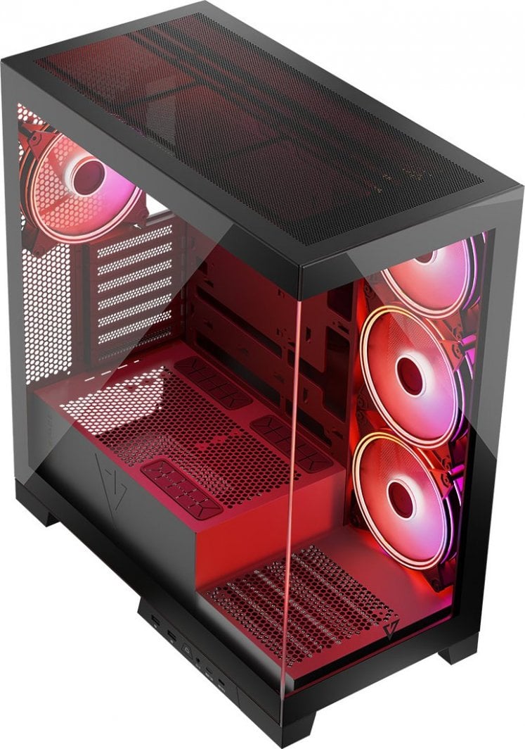 Kuti kompjuteri Modecom Volcano Space Apex ARGB, ATX, 4 ventilatorë 140mm, e zezë