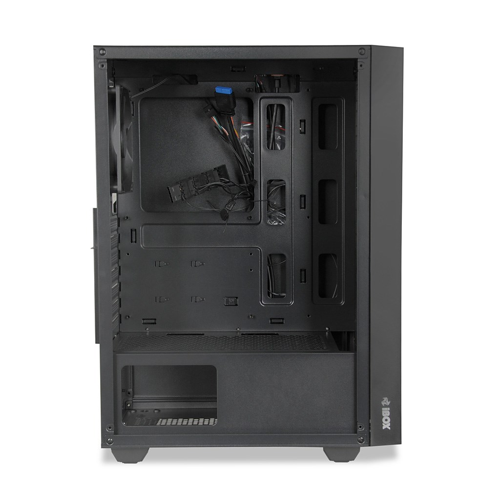 Kase kompjuteri iBOX Cetus OCT 903 RGB, ATX, panel xhami i temperuar, e zezë