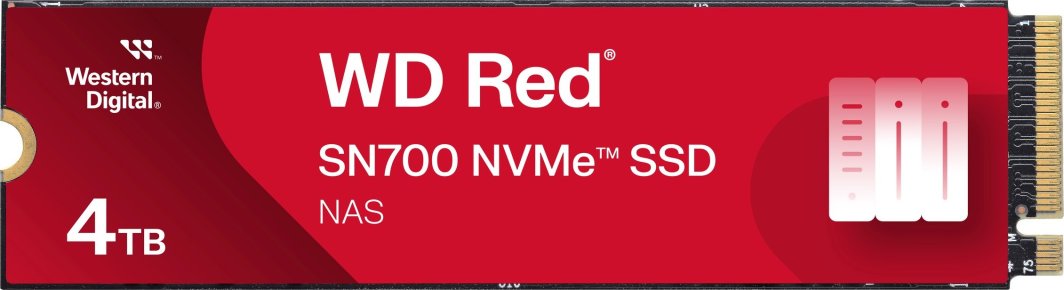 Disk SSD WD Red SN700, 4TB, M.2 2280 PCI-E x4 Gen3 NVMe