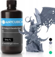Resinë UV Anycubic Standard, 1kg, 405nm, gri