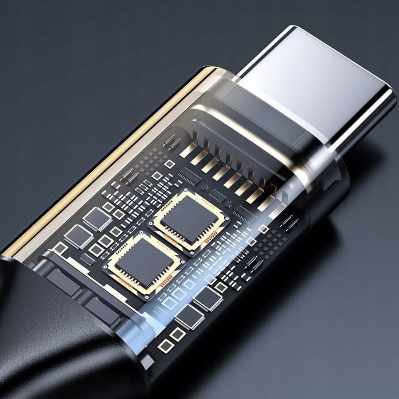 Adapter audio Wozinsky WACM-01, USB-C në 3.5mm, i zi