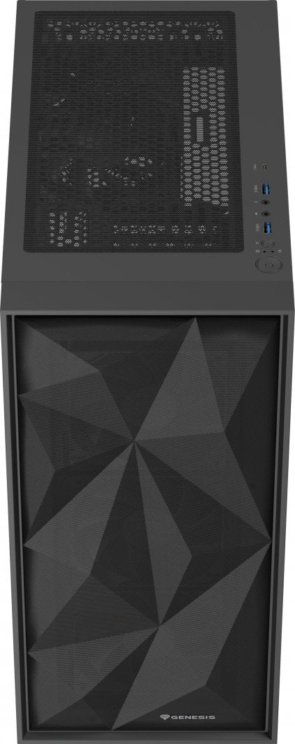 Kasë Genesis Diaxid 605F, e zezë, Midi Tower