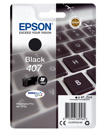 Ngjyrë për printer EPSON WF-4745 Series Ink, 41,2ml, e zezë