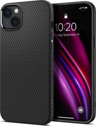 Kllëf telefoni Spigen Liquid Air për iPhone 14, TPU, mbrojtje kundër goditjeve, i zi mat