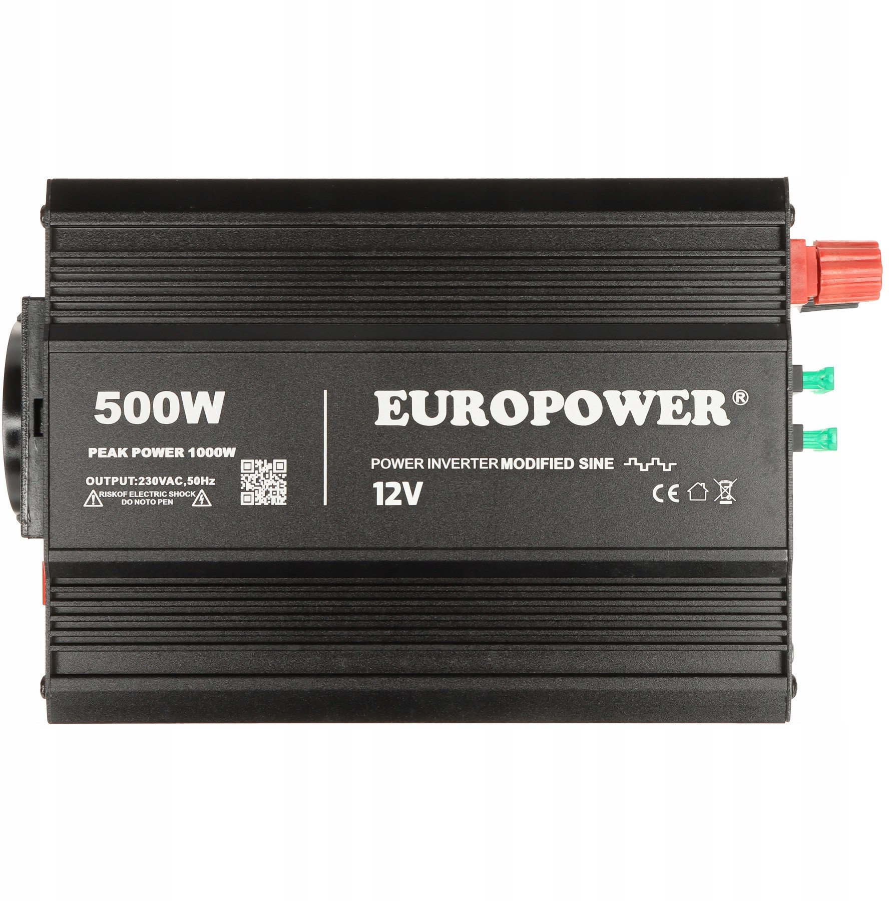 Konvertues tensioni EUROPOWER INV 12 500 MS S, 500W, dalje 230V AC dhe USB, gri