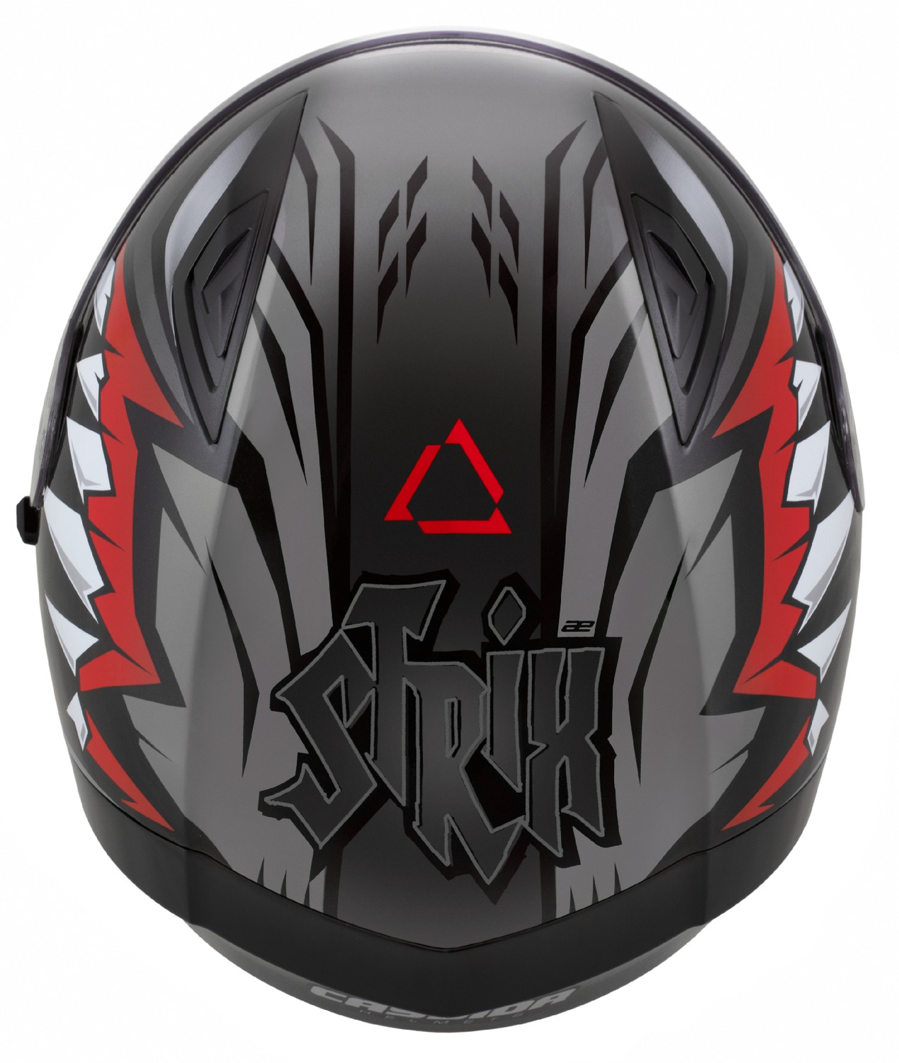Helmetë integrale Cassida Orbit StriX 2026, polikarbonat, Pinlock ready, e kuqe gri bardhë zezë