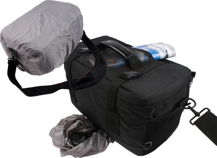 Çantë fotografike Camrock Tank X60, kapacitet i madh, mbulesë shiu, e zezë