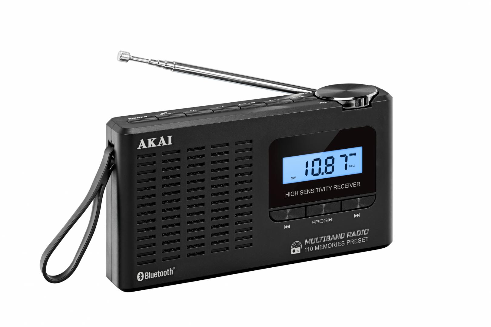 Radio portative Akai APR-600, Bluetooth, AM/FM, e zezë