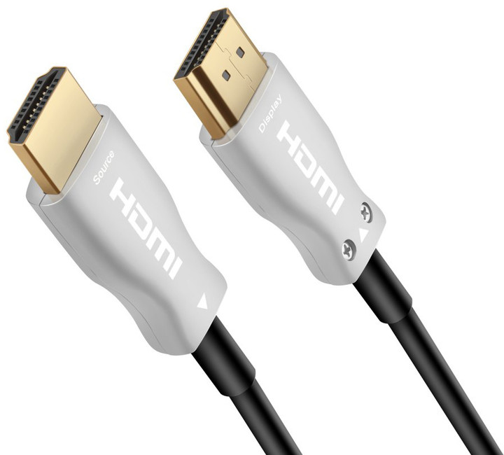 Kabllo optike PremiumCord, High Speed me Ether. 4K@60Hz, 25m, M/M, konektor të artë