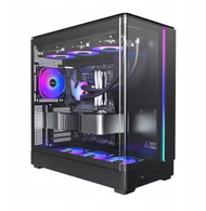 Kasa PC Montech KING 45 PRO, ATX, xham panoramik, 4 ventilatorë ARGB, e zezë