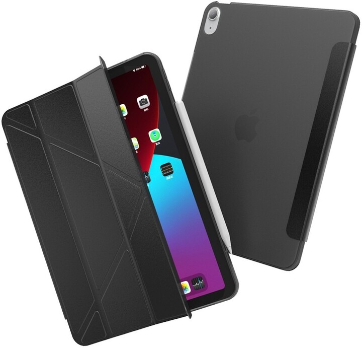 [OUTLET] Këllëf Lea për iPad Air 5 2022, me mbajtëse, i zi