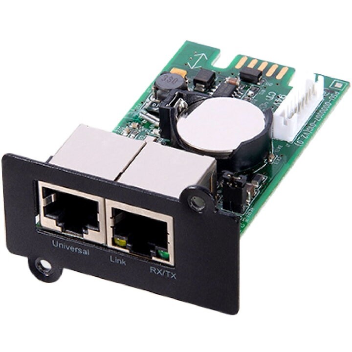 Kartë rrjeti UPS nJoy Network Management Card, për seri Aster Argus Echo Pro, RJ45, e zezë