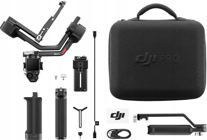 Stabilizator gimbal DJI RS 4 Combo, 3 kg, 12 orë, i zi