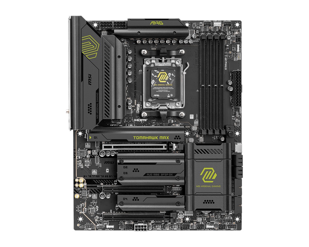 Pllakë amë MSI MAG B850 TOMAHAWK MAX WIFI, AMD B850, Socket AM5, ATX, e zezë