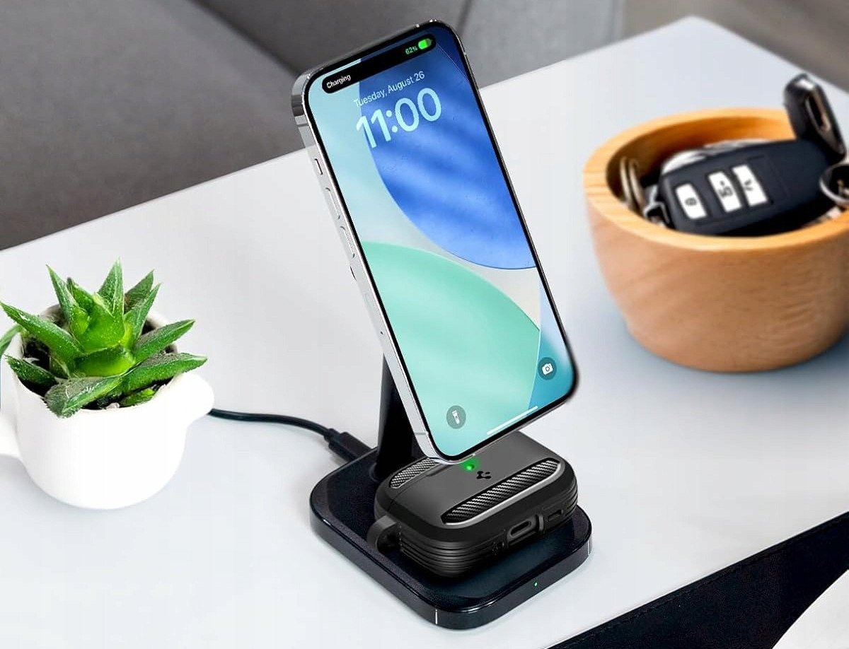 Mbulesë Spigen Rugged Armor për Apple AirPods Pro 3, mbrojtëse silikoni, matte, e zezë