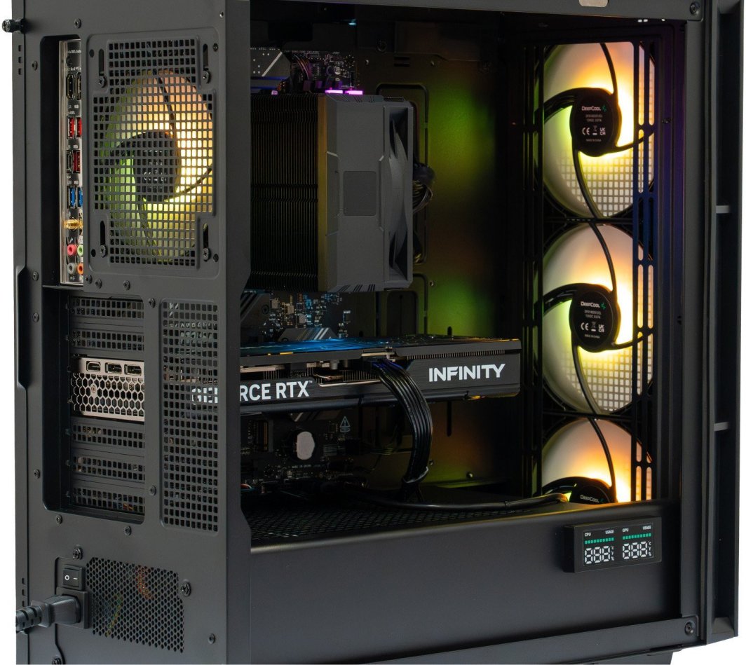 Kompjuter gaming Game X G300, Ryzen 5 7600X, 32GB RAM, RTX 4070, SSD 1TB, i zi
