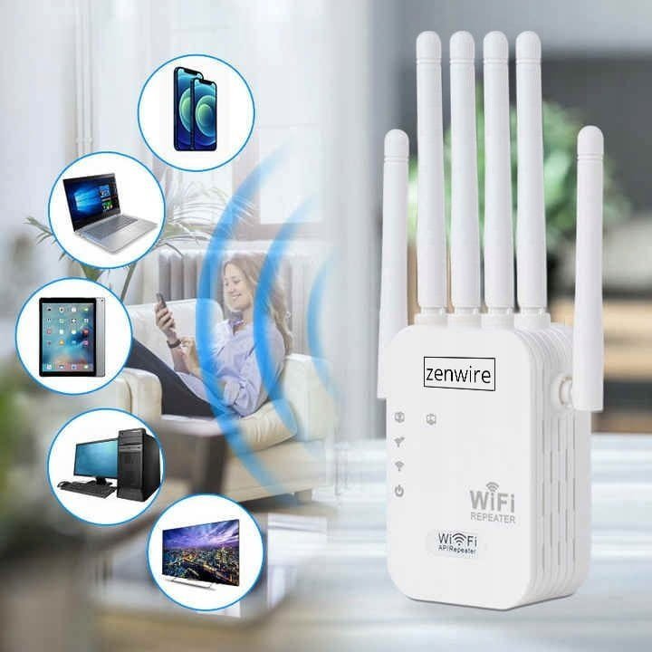 Përforcues WiFi Zenwire WD-R1201U, WiFi 5, 1200Mb/s, i bardhë