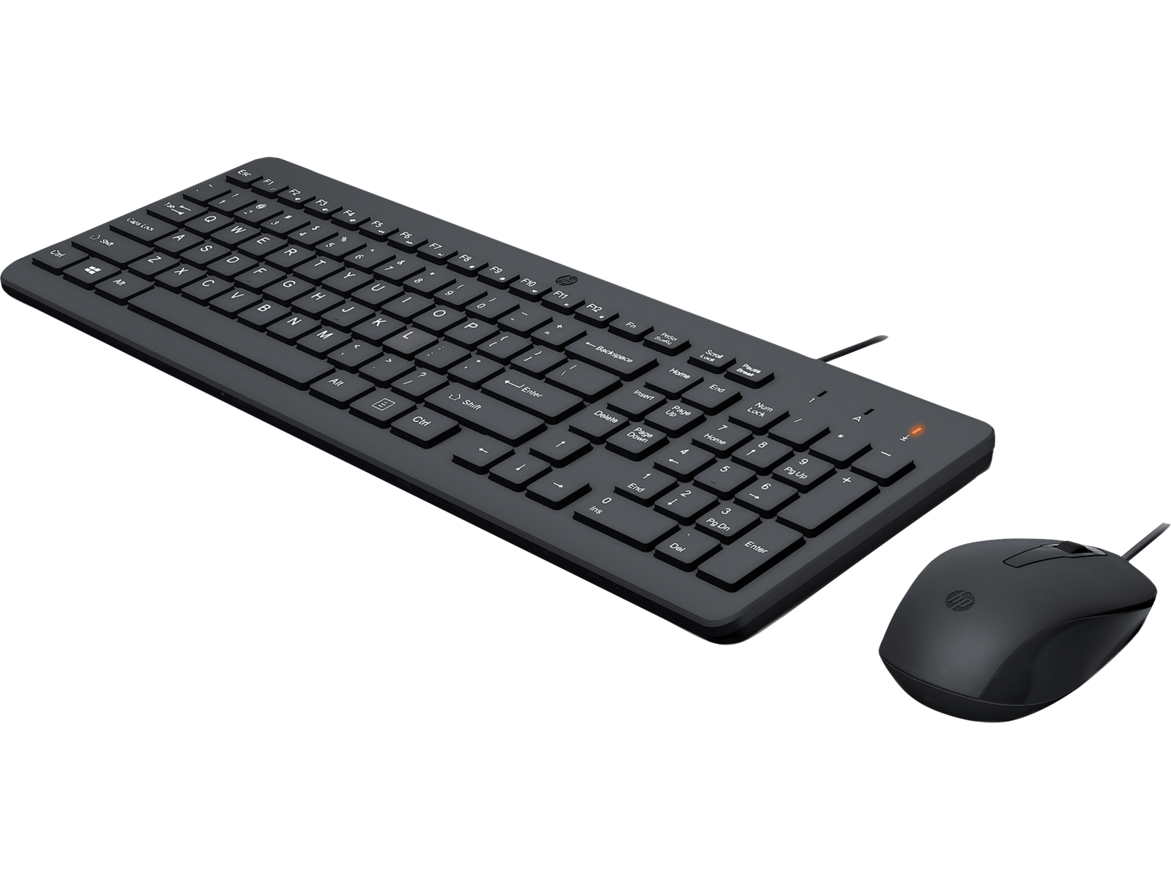 Set tastierë & maus HP Wired 150, i zi
