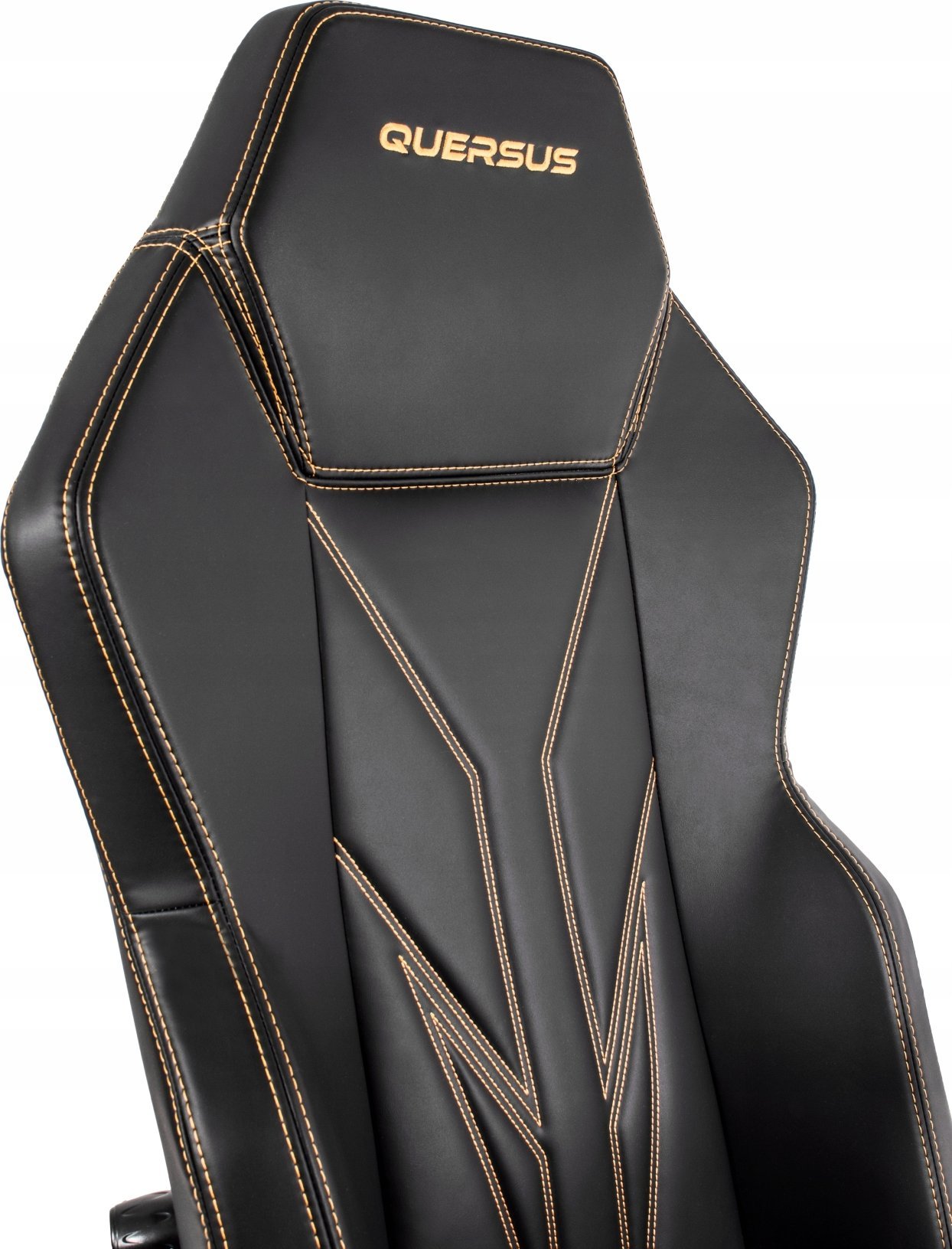Karrige lojërash QUERSUS VAOS.2.3 Gold Accent, mekanizëm SYNCHRO, e zezë me të artë