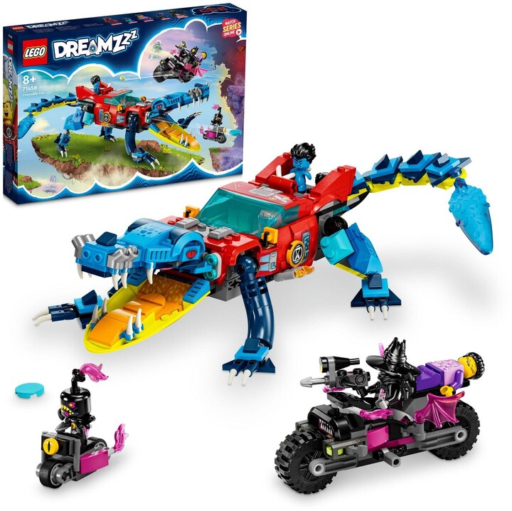 Set LEGO® DREAMZzz™ 71458 Crocodile Car, 494 pjesë