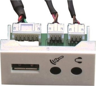 Modul paneli PC FULL F22, USB 2.0, 2x mini jack, 20cm, i bardhë