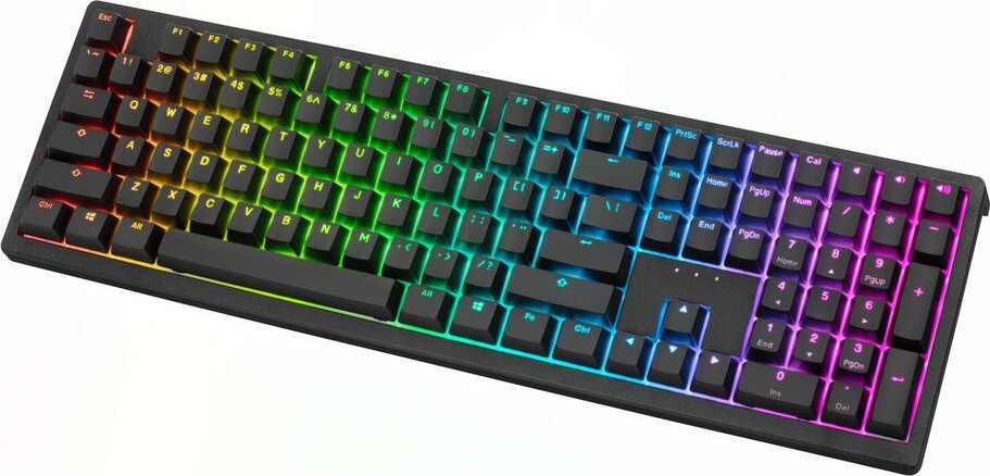 Гејминг тастатура Ducky Zero 6108, безжична, RGB, Cherry MX2A Red, црна