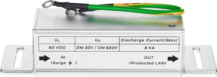 Mbrojtës rrjeti Zyxel 1G Ethernet PoE++ Surge Protector, deri 60W, 1 Gbps, metalik