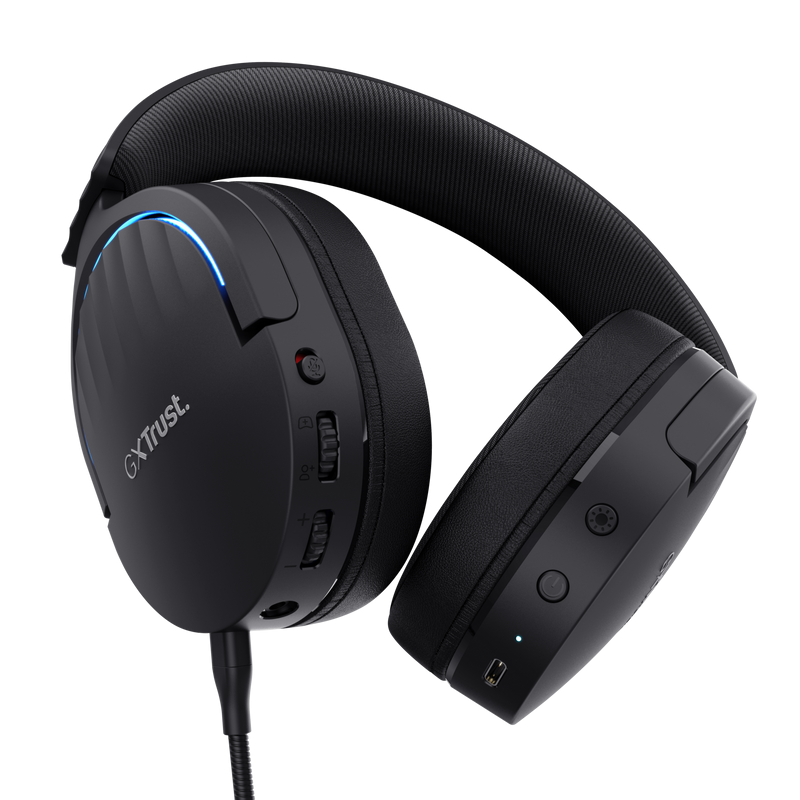 Kufje gaming Trust GXT491 Fayzo, wireless, me mikrofon, të zeza