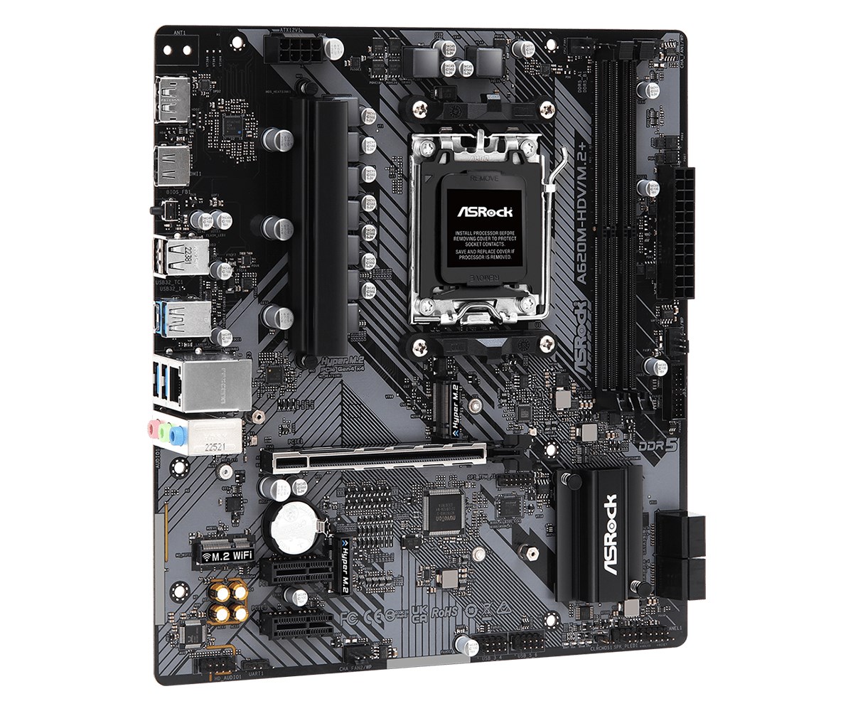 Pllakë amë Asrock A620M-HDV/M.2+ AMD A620 Socket AM5 micro ATX