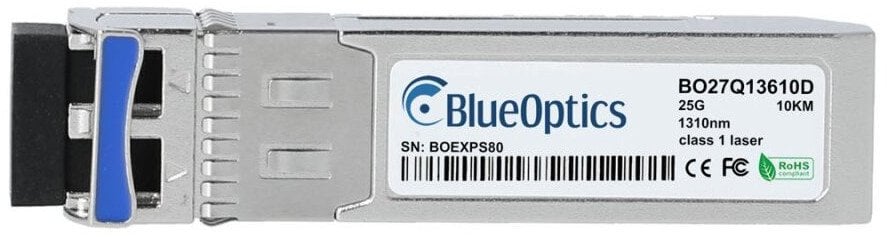 Modul fibër optike BlueOptics SFP28 BO27Q13610D, 25G, LR, i bardhë