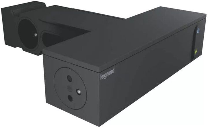 Mbrojtës për shkarkesa elektrike Legrand, 8 priza, 2m, i zi