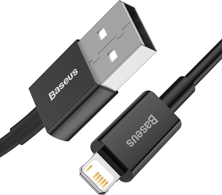 Kabllo BASEUS Superior Series USB-A - Lightning, 2.4A, 1m, e zezë