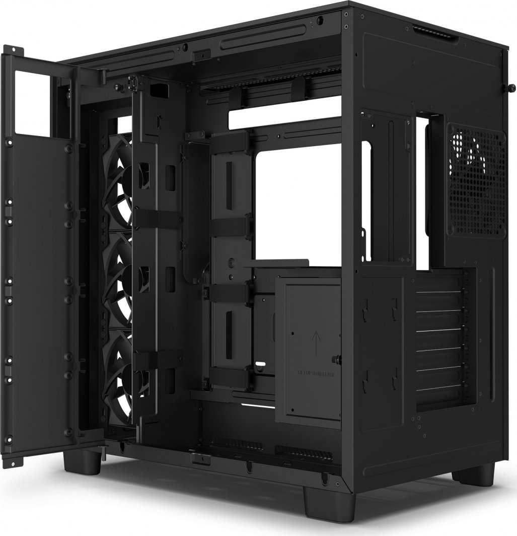 Kasë Nzxt H9 Flow, e zezë