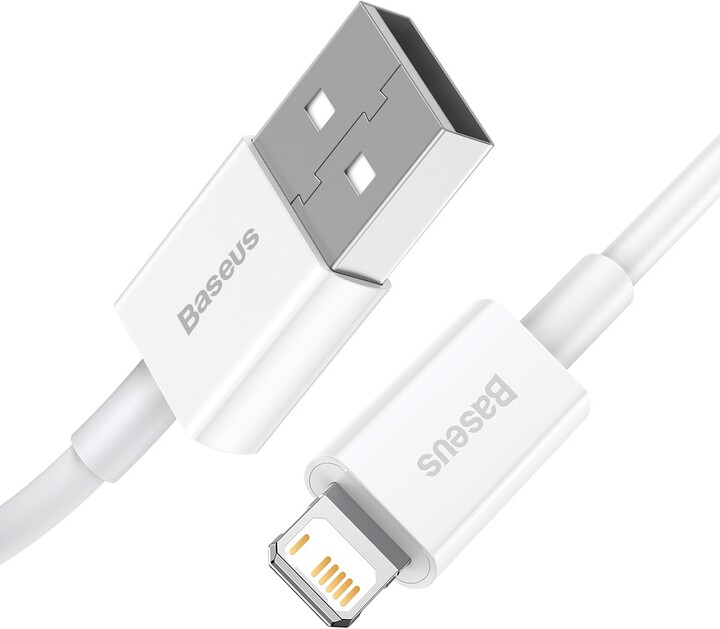 Kabllo BASEUS Superior Series USB-A - Lightning, 2.4A, 1m, e bardhë
