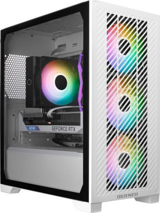 Kullë kompjuterike Cooler Master Elite 301, mini tower, ARGB, e bardhë