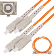 Kabllo fibër optike Extralink EX.3692, FTTH SC, 1 m, portokalli