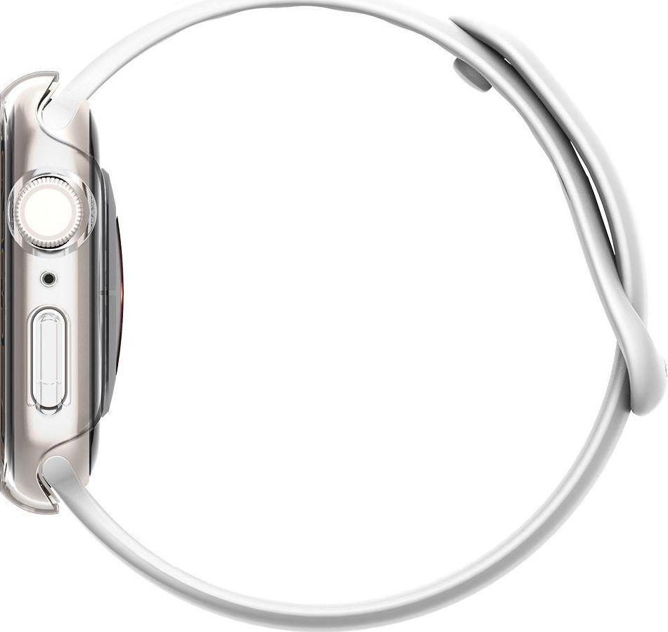 Mbulesë mbrojtëse Spigen Thin Fit për Apple Watch 7 41mm, polikarbonat, transparente