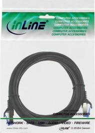 Kabllo rrjeti InLine Armored Patch Cable Cat.6A, 2m, e zezë