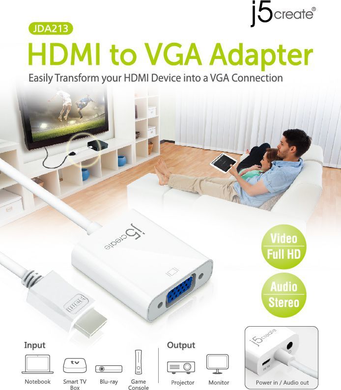 Kabllo lidhëse HDMI për VGA