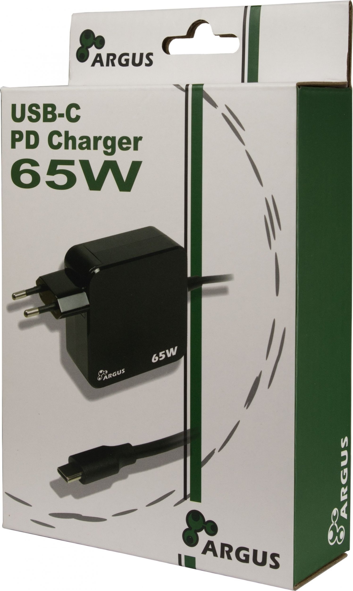 Karikues laptopi Inter-Tech Argus PD-2065, USB Type-C PD, 20V, i zi