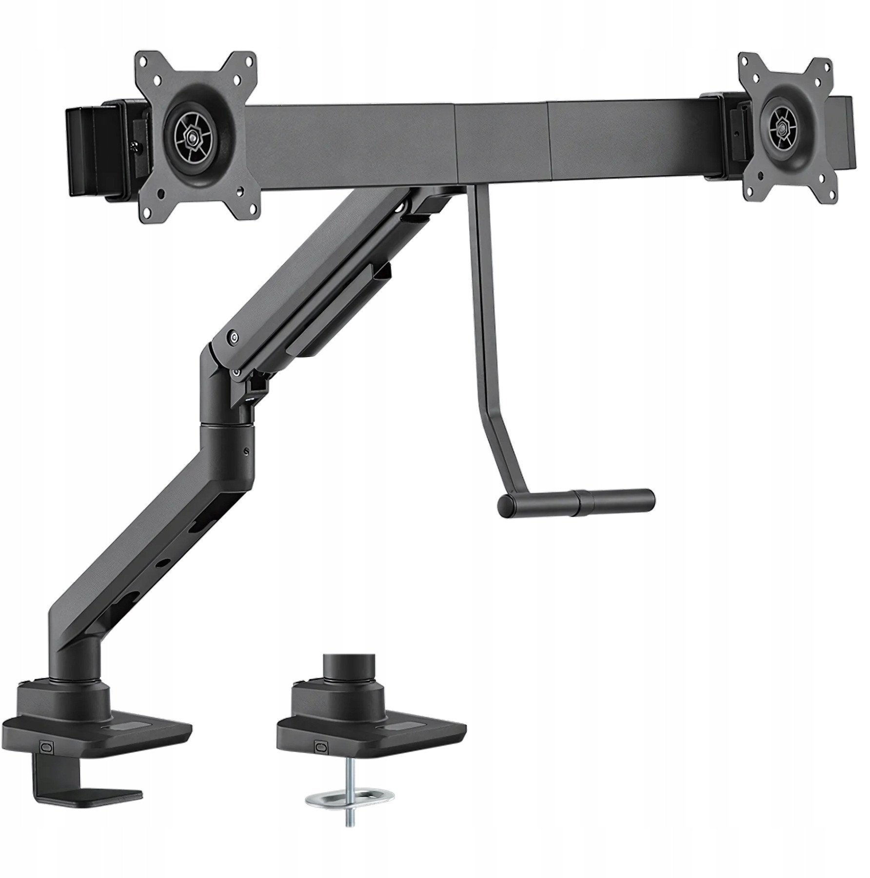 Krah monitori Brateck LDT69 C022, për 2 monitorë 17 32", sustë gazi, i zi