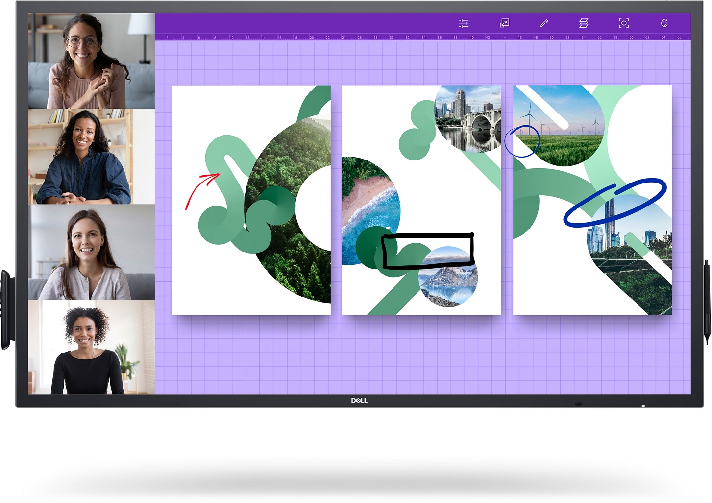 Monitor Dell P5524QT, 55", IPS, 4K UHD, 60Hz, 9ms, i zi