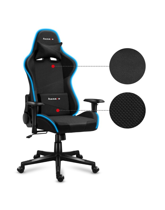 Karrige lojërash HUZARO Force 6.3 RGB Mesh, e zezë