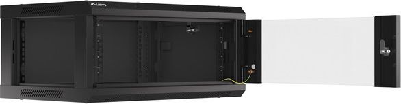 Kabinet muror rrjeti Lanberg WF01-6404-10B, 19", 4U, i zi